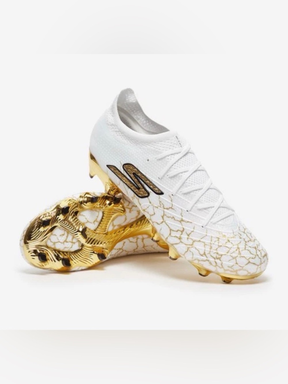 Size 12 Skechers SKX 1.5 Elite White Gold Electrum Pack Soccer Cleats 252021